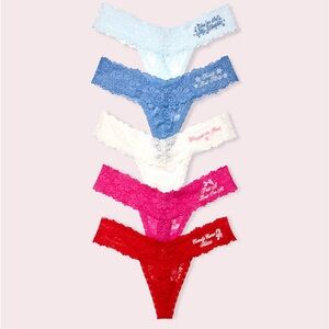 PINK Victoria's Secret Collab with LoveShackFancy Panty Box Set